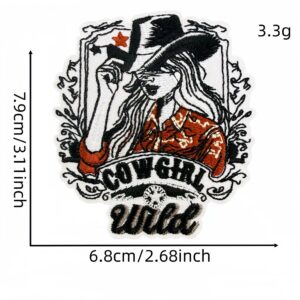 Cowboy girl cloth sticker 14 #
