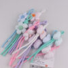 oly-154862e261d2538138793805a56a35c2 Wholesale Blue Flowers Bow DIY Bag Charm Chic Keychain for Party Jewelry Accessory