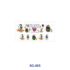 oly-15603a267ad419eb660a166bb0f328f0 Wholesale 8pcs Mixed Movie Cartoon Character Print 3oz Cup Stickers Wrap OLY Exclusive