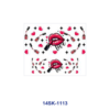 Wholesale 2/4/8pcs Retro Trendy Lips Bow Beauty Print Mini Cup Keychain Sticker