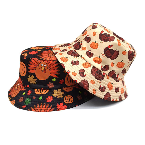 oly-158ae2ee16278e0a9c2a4ed75a4803da Wholesale Trendy Halloween Pumpkin Print Fisherman Hat Sun Protection Outdoor Hat