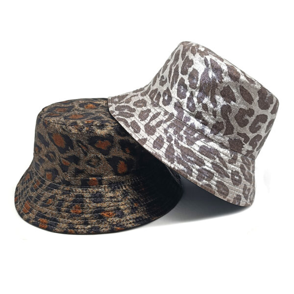 Wholesale Trendy Leopard Fisherman Hat Women Sun Protection Bucket Hat