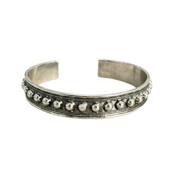Wholesale Vintage Silver Alloy Open Bangle Bracelet - Trendy Jewelry Accessory