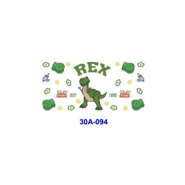 Wholesale 5pcs Vintage Cartoon Dinosaur Puppy 16oz Cup UV DTF Wraps OLY Exclusive