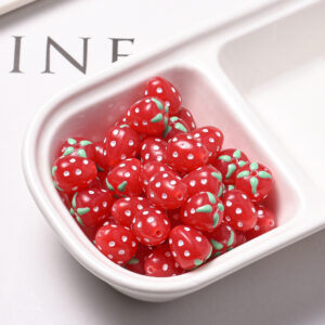 Red small strawberry 12*13mm