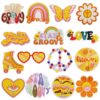 oly-15e3f6d30a0528d7f4572ba0e2bf9fed Wholesale Bohemian Embroidered Patches with Yellow Cartoon Letters Polyester Fabric Bag Coat DIY Accessory