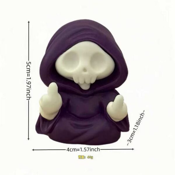 oly-15e6f86e595ebdd9b51e15c9db0c1abe Wholesale Resin Halloween Ghost Figurine - Middle Finger Design, Cute Decorative Accent for Party or Everyday Use