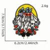 Wholesale Trendy Red Embroidered Cloth Patches Polyester Thread Decorative Sewing Accessories