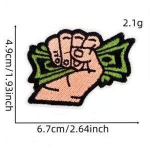 Dollar series cloth stickers 10 #