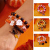 oly-16238668be3dd061bf61952b56b05d4e Wholesale Alloy Halloween Bracelet Set with Pumpkin Ghost Charms Trendy Festival Gift