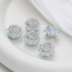 Blue moonlight / 20mm love cat eye lantern beads