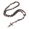 oly-1629d55deebed13e8d3db5f5ef20b551 Wholesale Handmade Wood Cross Rosary Necklace Coffee Beads Fashion Accessory Gift
