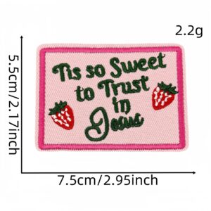 Pink english cloth sticker 12#