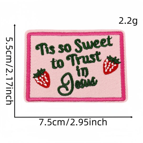 Wholesale Decorative Embroidered Patch - Pink Cartoon English Letters for Clothing Bags DIY Repair