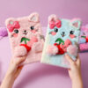 oly-16640b030aa82974e476ff1555a3b1c3 Wholesale Cartoon Plush Notebook with Lock Kids' Diary Creative Gift for Children