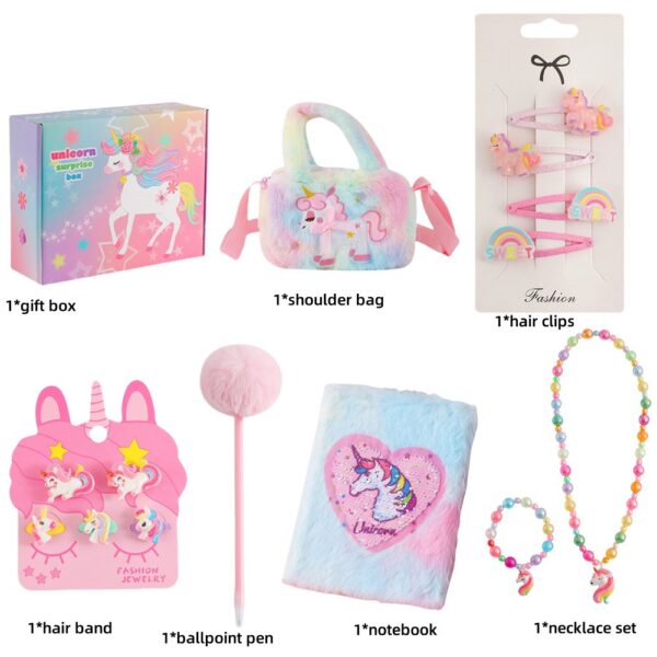 oly-16651f27a2f26c190820113321779385 Wholesale Unicorn Series Children's Stationery Gift Set - Party Favor Book Set Gift Box for Kids