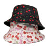 oly-16687e07a4219f6dbb990ec5facfc95f Wholesale Fashion Reversible Bucket Hat Pink Cherry Print Sun Protection Hat for Women Men Gift Resale