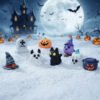 Wholesale Halloween Funny Pumpkin Resin Ghost Ornament Desktop Decor Party Favor Gift