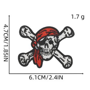 Skull Cloth Sticker 7# small size