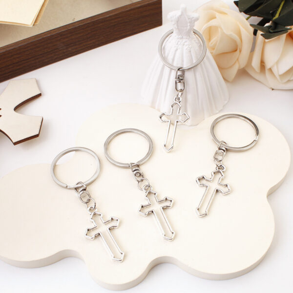 oly-168eef8949645da9e1b72b706c9d004f Wholesale Cross Crown Roman Numerals Design Keychain Bag Charm Decorative Fashion Accessory Resale Gift