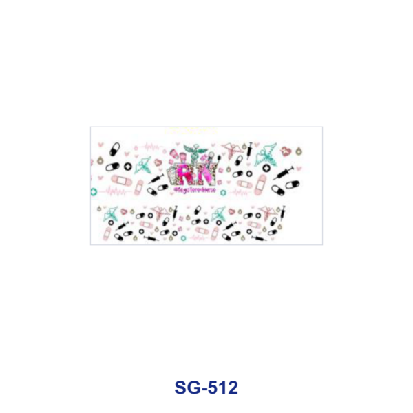 Wholesale 8pcs Kawaii Medical Element 3oz Cup Stickers Wrap