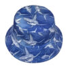 Wholesale Shark Print Bucket Hat Double Sided Sun Protection Hat for Men Women