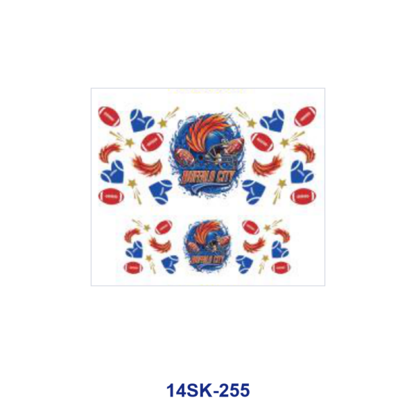 oly-16ea652d15e659cf408f664a2d0a3e01 Wholesale 2/4/8pcs Football Helmet Style Mini Cup Keychain Sticker