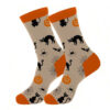 Wholesale Halloween Cat and Skull Cartoon Mid Tube Socks Winter Absorbent Socks for Unisex Holiday Gift