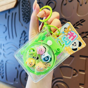 Silent family fun rotating fishing disc buckle-Green