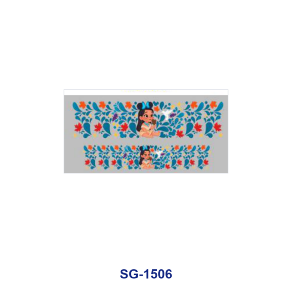 oly-1716833f4565d22613acdad166015b2d Wholesale 8pcs Mixed Cute Cartoon Girl Floral Print 3oz Cup Stickers Wrap OLY Exclusive