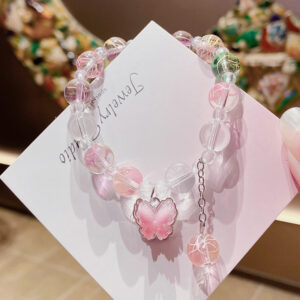 Colorful patterned butterfly bracelet (bagged)