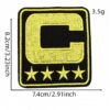 oly-17483dcafa2355f6935d7c2a8192df5f Wholesale Square Adhesive Embroidered Patches Star C Logo Set of 10 for Decorative Accent