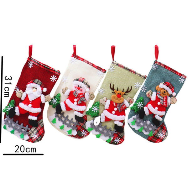 Wholesale Sequin Christmas Stocking Pendant Festive Tree Ornament Decorative Accessory for Holiday Gift