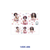 oly-1777c3125f9f8be2ed57b01b02e8ce16 Wholesale 2/4/8pcs Black Girl Art UV DTF Mini Cup Keychain Stickers