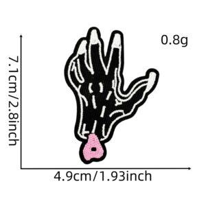 Dark skull series cloth sticker 7#