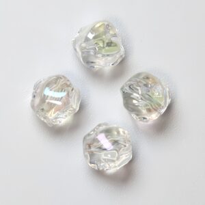 11-transparent white / The size is about 12mm, the hole diameter is about 1.8mm (sold by piece)