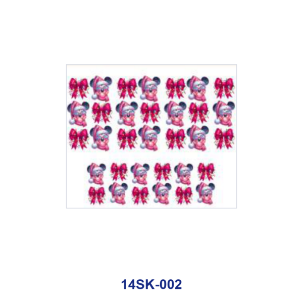 oly-17c934483f5dbc74123003001c015f71 Wholesale 2/4/8pcs Christmas Santa Bow Mini Cup Keychain Sticker