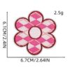 oly-17ca93357436f942909c029ed446bb26 Wholesale Pink Bow Embroidered Patch with Heart Design for Clothing Decoration Fashion Accessory