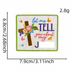 Colorful english cloth stickers 18 #