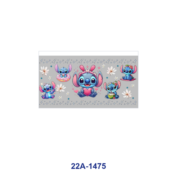 oly-17e4105ca4cdbce1e75da1656bb59703 Wholesale 5pcs Soft Pastel Cute Fantasy Alien Cartoon Character Star Heart Autumn Leaf Flower Checker Butterfly Donut Mixed Decor Prints 16oz Cup UV DTF Wraps