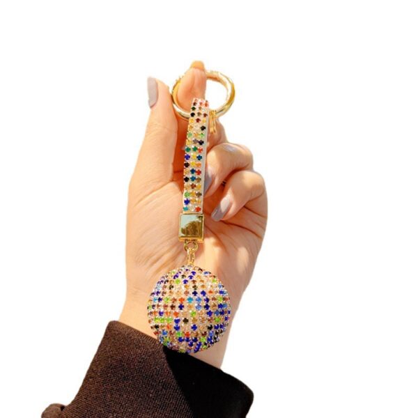 Wholesale Czech Diamond Crystal Ball Keychain Wedding Bag Accessory