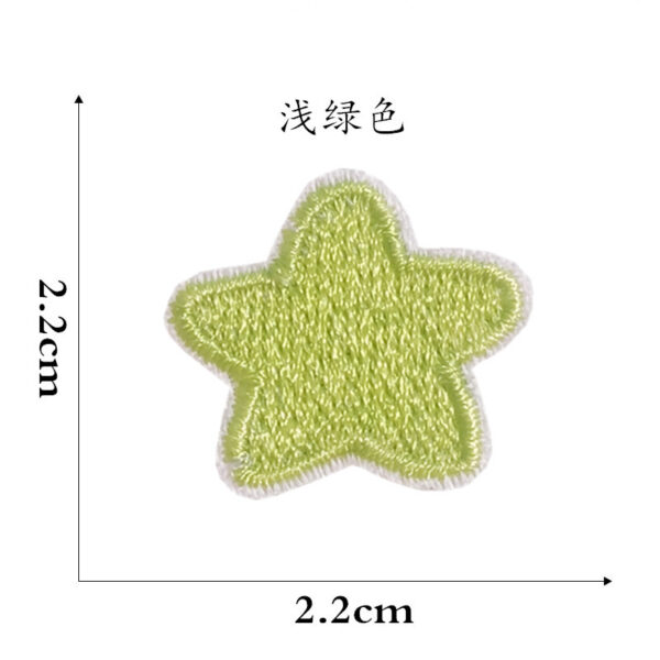 oly-17f9f90ac14b9c940ad7eb95ca7946c2 Wholesale Embroidered Star Patches - Multi-Color Self-Adhesive Stickers for DIY Clothing, Bags, and Home Decor