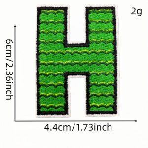 English alphabet cloth sticker h