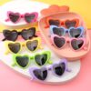 Wholesale Retro Heart Shaped Kids Sunglasses Chic Fashion Accessory Gift