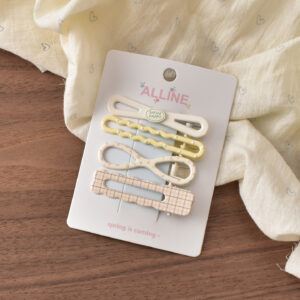 9 # Yellow figure 8 fine plaid-4pcs