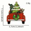 Wholesale Embroidery Thread Green Christmas Cartoon Iron-On Patches for Holiday Decoration