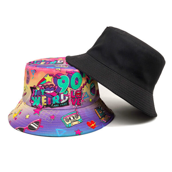 oly-1867188c6df36697e84ba42e7eacb24f Wholesale 90s Retro Purple Reversible Bucket Hat Sun Protection Trendy Accessory for Women