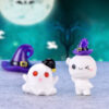 Wholesale Halloween Resin Decorations Cute Pumpkin Ghost Vampire Figurines for Cake Car Home Decor Gift