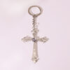 Wholesale Silver Cross Alloy Key Ring Boutique Jewelry Accessory for Women