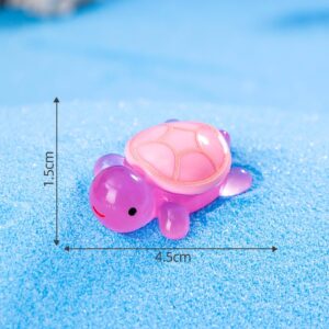 6 # Rose red [large size] / 30 types of luminous cartoon turtles